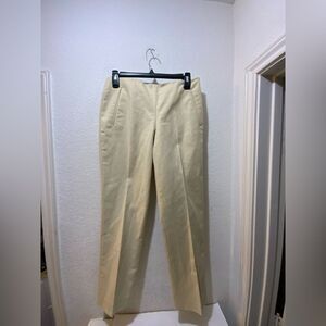 The Row Off White Beige Pants side zip Size 4 $890